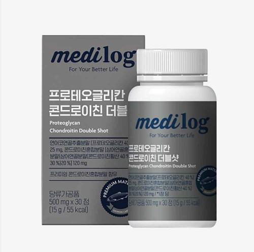 [유통기한할인][메디로그] 프로테오글리칸 콘드로이친 효능 더블샷 500mg 30정 1개월분/25.10.30까지