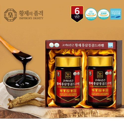 [황제의품격] 고려6년근 황제홍삼정 골드라벨 (240g x 2ea) (쇼핑백 포함)