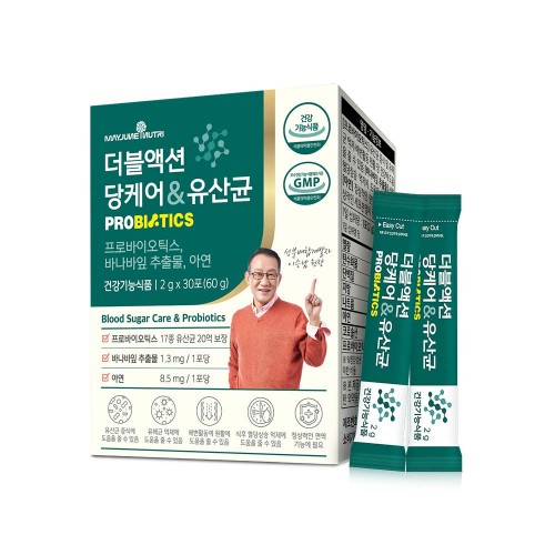 메이준뉴트리 더블액션 당케어 & 유산균 2g _ 30포