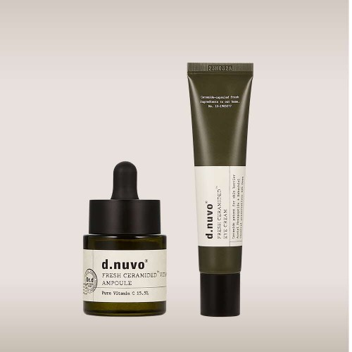 2종세트 디누보 프레쉬 세라마이디드 비타민씨 앰플 18ml + 세라마이디드 아이크림 35ml