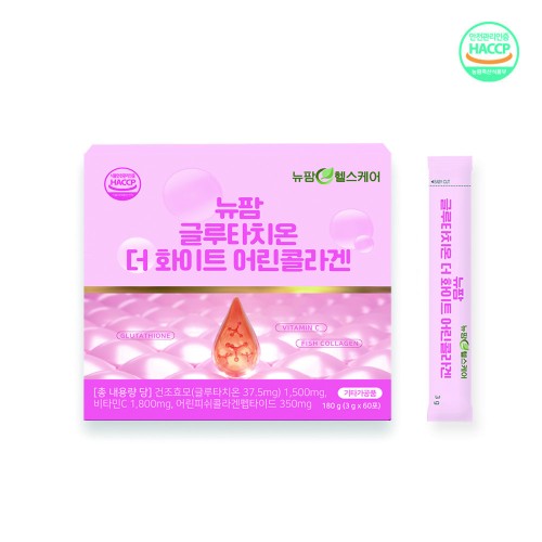 [뉴팜헬스케어] 글루타치온 어린콜라겐 3g x 60포