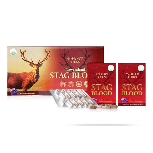 비타리움 뉴질랜드 숫사슴녹혈 500mg x 60캡슐 x 3박스(6개월분)