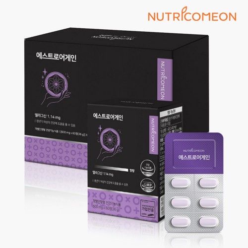 갱년기 영양제 에스트로겐 뉴트리커먼 에스트로어게인 600mg x 60정