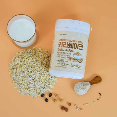 나뚜렐 달콤한 무설탕 오트밀 귀리쉐이크 420g 1봉