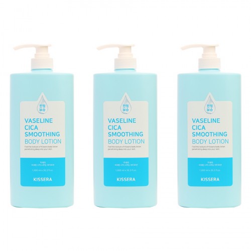 키세라 바세린 시카 스무딩 바디로션 1,000ml 3개