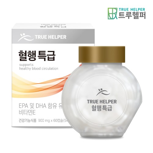 트루헬퍼 혈행 특급 초임계 rTG 오메가3 EPA DHA 영양제 1박스 2개월분
