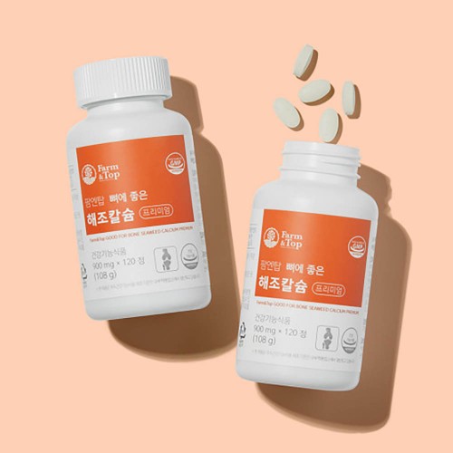 팜엔탑 해조 칼슘 900mg x 120정