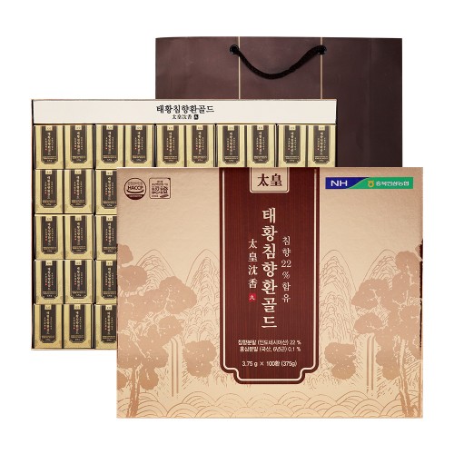 [농협] 태황침향환 100환 (고함량 침향 22%함유/선물용 쇼핑백 포함)