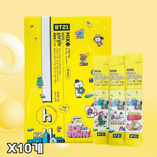 미코 후가글 휴대용 스틱 구강청결제 루이보스티향 10ml x 20개입, 10개