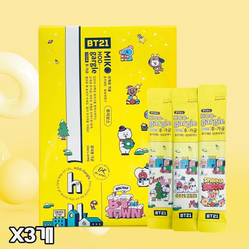 미코 후가글 휴대용 스틱 구강청결제 루이보스티향 10ml x 20개입, 3개