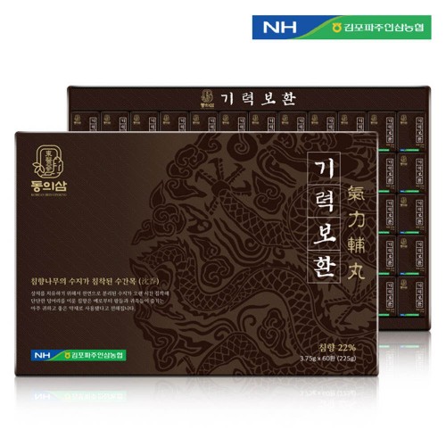김포파주인삼농협 기력보환 3.75g x 60환 (쇼핑백포함)