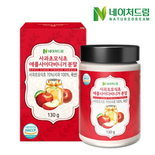 네이처드림 사과초모식초 애플사이다 비니거 분말 130g x 1통