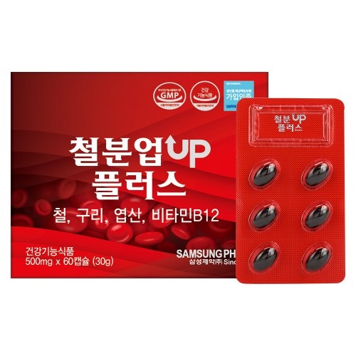 삼성제약 철분업플러스 500mg x 60캡슐