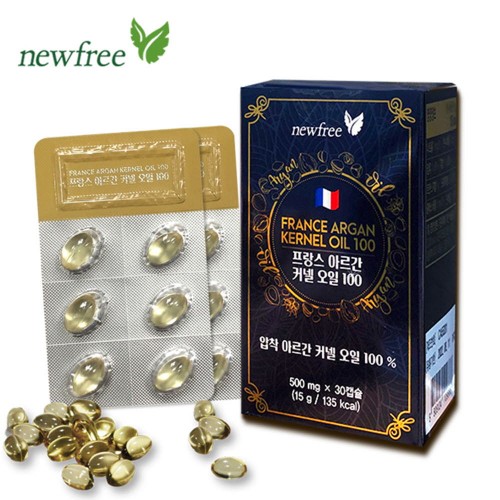뉴프리 프랑스 아르간 커넬오일 100 (500mg x 30캡슐)