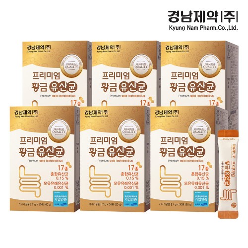 경남제약 프리미엄 황금유산균 2g x 180포 (6개월분)