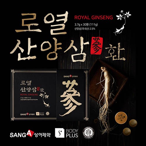 상아제약 로열 산양삼환 3.7g*30환/쇼핑백