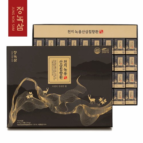 정녹삼 천지 녹용산삼침향환 (3.75g*36환)