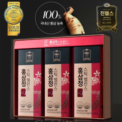 일화 진웰스 6년근 홍삼정스틱 밸런스 10g x 30포