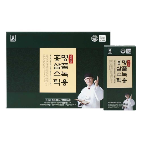 2025년 [김오곤] 명품 녹용 홍삼 스틱15g x30포/선물용 쇼핑백 포장)