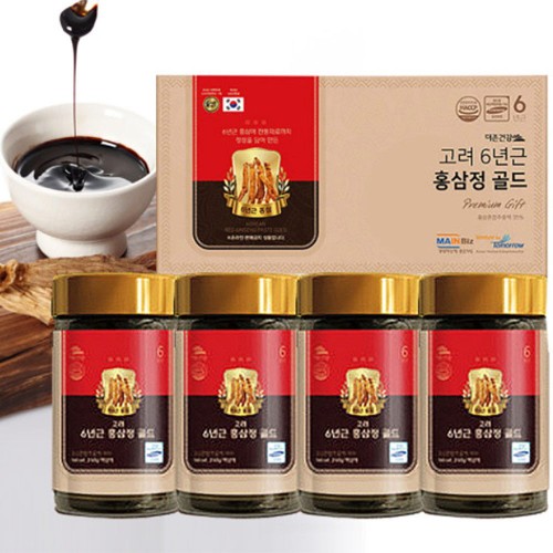 더존건강 고려 6년근 홍삼정 골드 240g x 4병