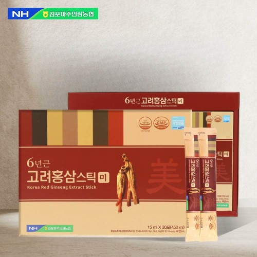 농협 6년근 고려홍삼스틱 미 30포+쇼핑백(고함량/5중기능성)