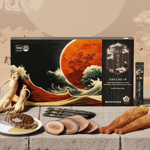 정심 천우인 산삼옥고 홍삼스틱 10ml x 32포 + 쇼핑백