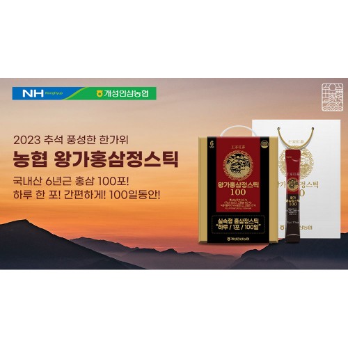 개성인삼농협 왕가홍삼정스틱100 10ml x 100포