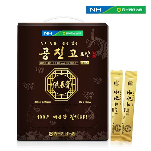 충북인삼농협 동의삼 공진고로얄스틱 15g x 100포 + 쇼핑백