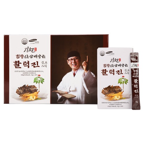 김오곤 침향 산삼배양근 활력진 골드스틱 15g* 30포 /선물용쇼핑백 포함