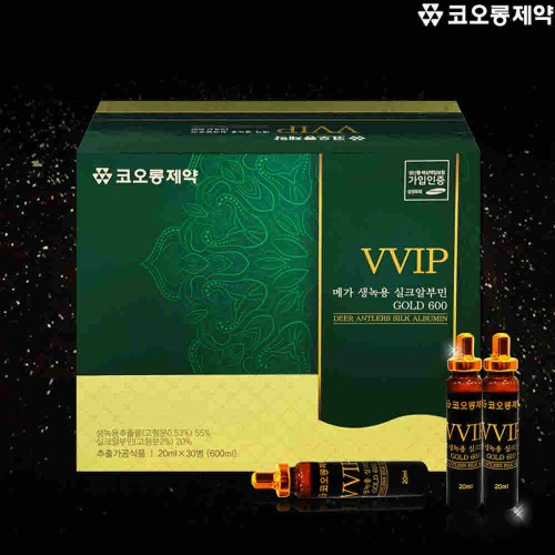 코오롱제약 VVIP 메가 생녹용 실크알부민 (쇼핑백)