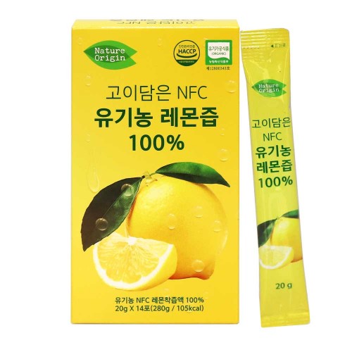 네이처오리진 고이담은 NFC 유기농 레몬즙100% (20g X 14포)