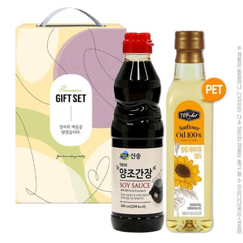 신송양조간장500ml 탑셰프페트해바라기유(2종)