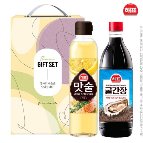 해표 맛술500ml 굴간장500ml(2종)