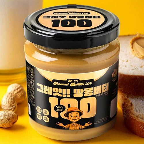 팔도식후경 무가당 100% 땅콩만 사용한 땅콩버터 200g