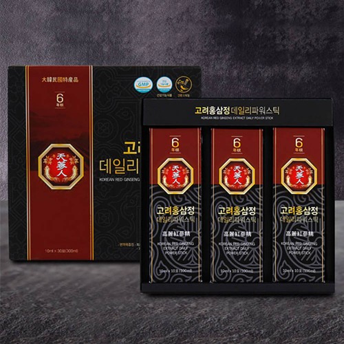 [고려인삼과학] 홍삼정 데일리파워스틱 10ml X 30포 (쇼핑백포함)