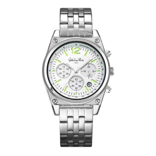 발렌티노루디 남자 메탈 크로노그레프 손목시계 VR6572B-WTWT