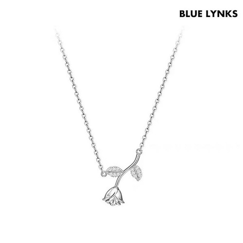 블루링스 URZ 실버 S925 장미 목걸이 BRM-URZ01
