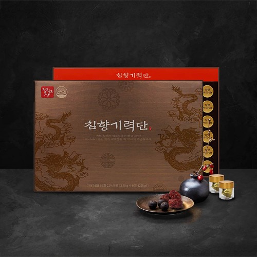 정원삼 고햠량 침향22% 침향기력단 60환(쇼핑백/홍삼/마카/녹용/밀크씨슬)침향환