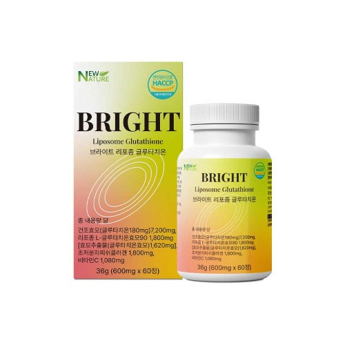 뉴네이처 브라이트 리포좀 글루타치온(600mg x 60정) 2개