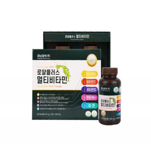 경남제약 로얄플러스 멀티비타민 900mg x 60정 총 120정(4개월분)