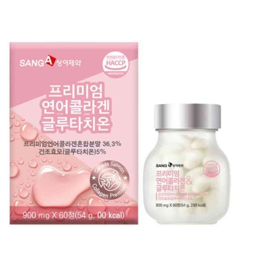 상아제약 프리미엄 연어콜라겐 & 글루타치온 900mg X 60정1개월분
