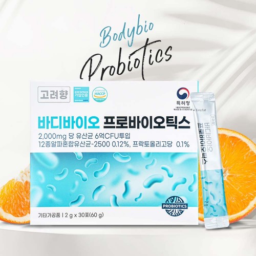 바디바이오 프로바이오틱스 유산균 30포
