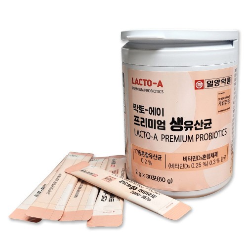 일양약품 락토 에이 프리미엄 생유산균 30포 (쇼핑백포함)