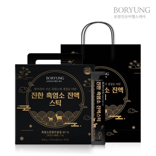보령 진한흑염소 진액스틱 10g x 60포 쇼핑백포함