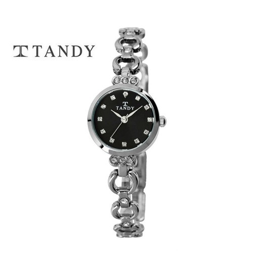 [TANDY] 탠디 럭셔리 여성용 쥬얼워치(스와로브스키 식입) T-4033 블랙