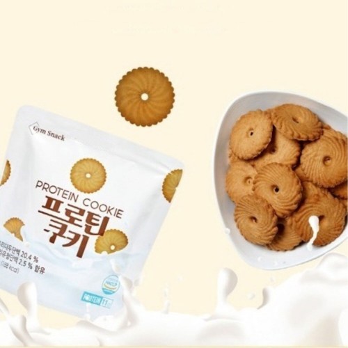 GYM SNACK 다이어트 간식 프로틴 단백질 쿠키 과자 40g x 8봉