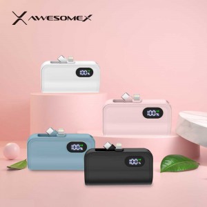 어썸엑스 듀얼젠더 도킹형 보조배터리 5000mAh AXPB-5K-18-LGC