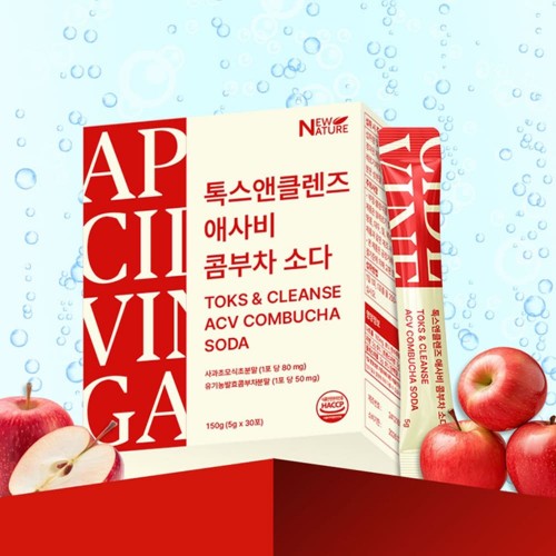앤클렌즈 애사비 콤부차 소다 5g 30포