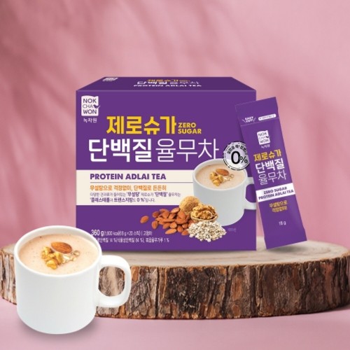 녹차원 제로슈가 단백질 율무차 20T