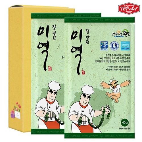 탑셰프 청정완도미역40g 2P